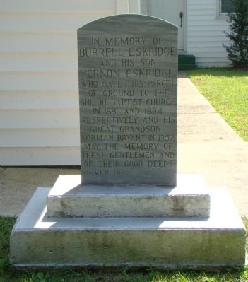 Eskridge Marker image. Click for full size.