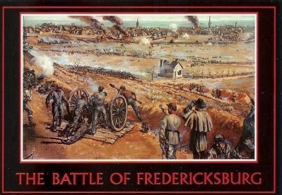 Fredericksburg Campaign Vintage Postcard image. Click for full size.