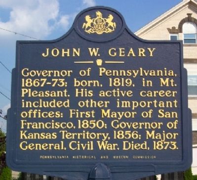 John W. Geary Marker image. Click for full size.