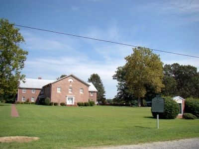 Nomini Baptist Church and Marker. Click for full size. Nomini Baptist Church and Marker image. Click for full size.