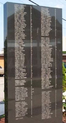 Mount Pleasant Veterans Memorial Panel image. Click for full size.