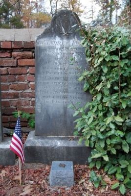 Andrew Pickens Tombstone -<br>Old Stone Church, Clemson, SC image. Click for full size.