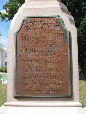 Cheshire Civil War Monument [East face] image. Click for full size.