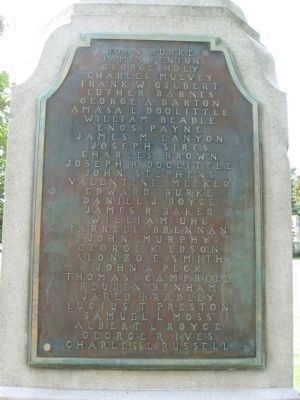 Cheshire Civil War Monument [North face] image. Click for full size.