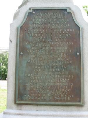 Cheshire Civil War Monument [West face] image. Click for full size.