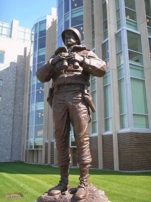 Closeup of General Patton Statue image. Click for full size.