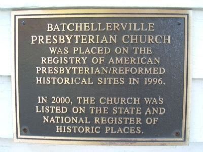 Batchellerville Presbyterian Church Plaque image. Click for full size.