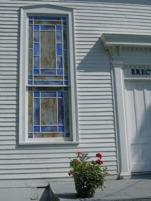 Batchellerville Presbyterian Church Window Detail. Click for full size. Batchellerville Presbyterian Church Window Detail image. Click for full size.