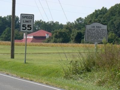 Lee Hall Marker. Click for full size. Lee Hall Marker image. Click for full size.