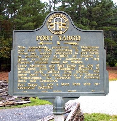 Fort Yargo Marker image. Click for full size.
