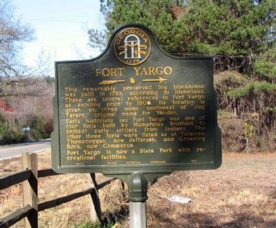 Fort Yargo Marker. Click for full size. Fort Yargo Marker image. Click for full size.