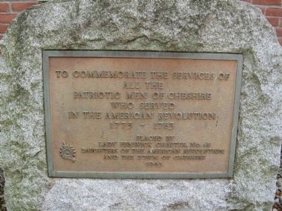 Cheshire Revolutionary War Monument image. Click for full size.