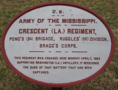 Crescent (La.) Regiment Tablet image. Click for full size.