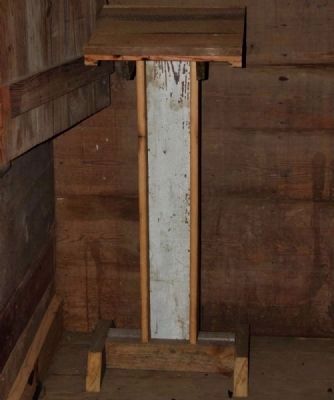 Hendrix Cabin -<br>Interior, Wooden Podium. Click for full size. Hendrix Cabin -<br>Interior, Wooden Podium image. Click for full size.