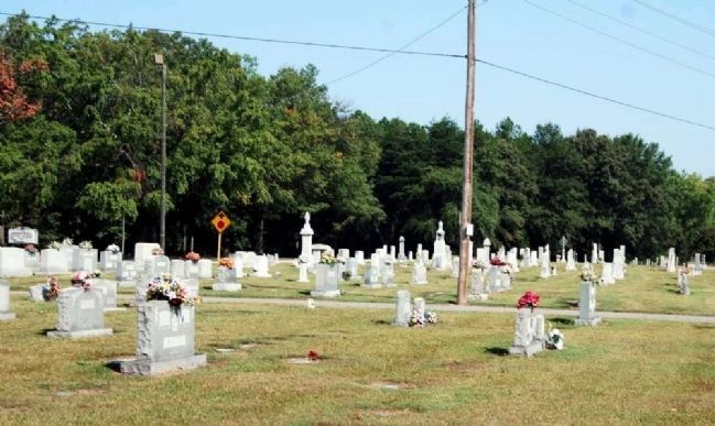Abner Creek Baptist Church Cemetery -<br>From the Hendrix Cabin Front Porch image. Click for full size.