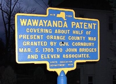 Wawayanda Patent Marker image. Click for full size.