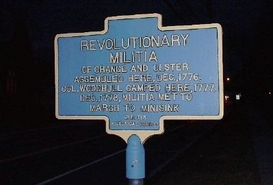 Revolutionary Militia of Orange and Ulster Marker image. Click for full size.