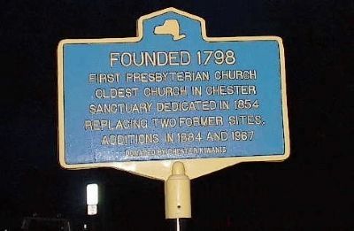 First Presbyterian Church Marker. Click for full size. First Presbyterian Church Marker image. Click for full size.