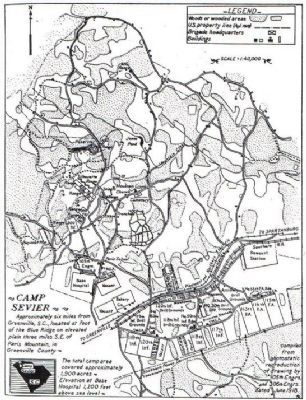 Map of Camp Sevier image. Click for full size.