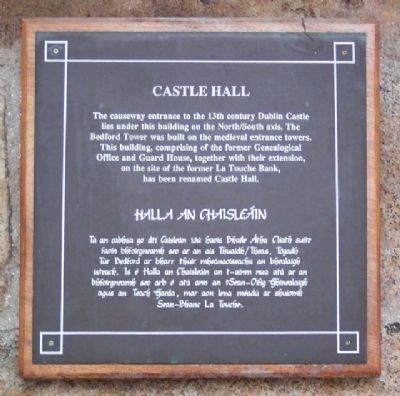 Castle Hall Marker image. Click for full size.