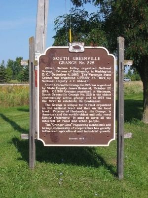 South Greenville Grange No. 225 Marker. Click for full size. South Greenville Grange No. 225 Marker image. Click for full size.