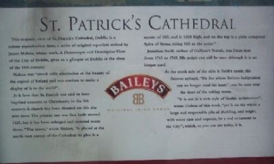 St. Patrick's Cathedral Marker image. Click for full size.