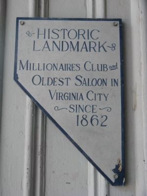 The Millionaires Club Marker image. Click for full size.