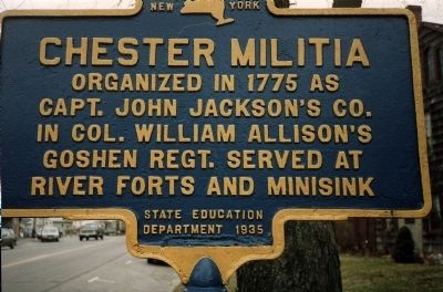 Chester Militia Marker. Click for full size. Chester Militia Marker image. Click for full size.