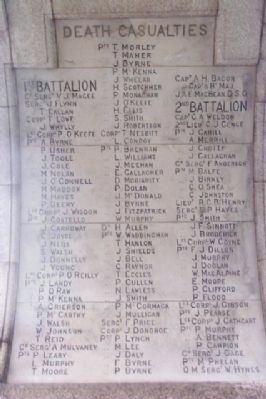 Fusiliers' Arch Roll of Honor. Click for full size. Fusiliers' Arch Roll of Honor image. Click for full size.