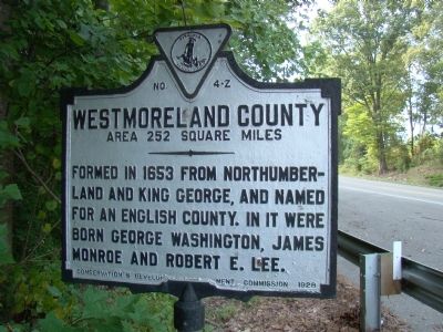 Westmoreland County Face of Marker image. Click for full size.