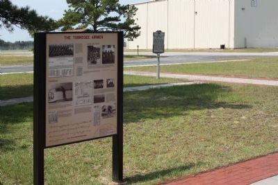 an Intrepretive marker, as mentioned; " Tuskegee Airmen" image. Click for full size.
