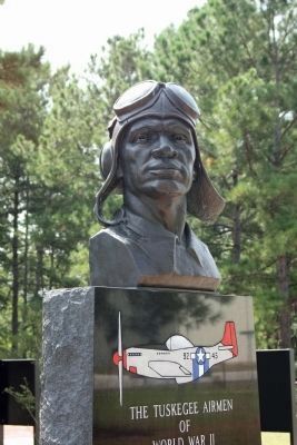 Close-up, Tuskegee Airmen Monument image. Click for full size.
