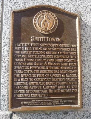 Smith Tower Marker image. Click for full size.