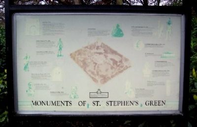 Monuments of St. Stephen's Green Marker. Click for full size. Monuments of St. Stephen's Green Marker image. Click for full size.