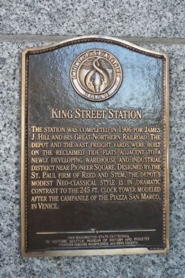 King Street Station Marker image. Click for full size.
