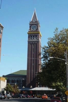 King Street Station clock tower image. Click for full size.