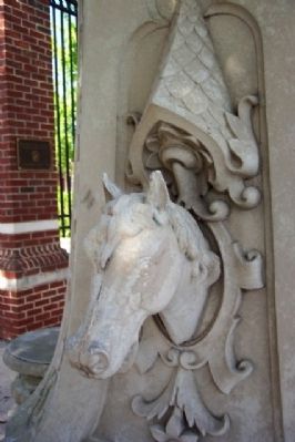 G.A.R. Statue Horse Casting image. Click for full size.