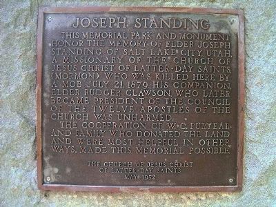 Joseph Standing Monument image. Click for full size.