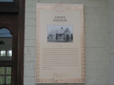 Lyons Station Marker image. Click for full size.