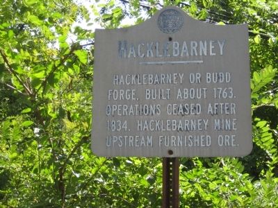 Hacklebarney Marker. Click for full size. Hacklebarney Marker image. Click for full size.