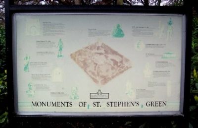 Monuments of St. Stephen's Green Marker image. Click for full size.