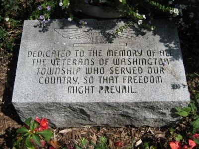 Washington Township Veterans Memorial. Click for full size. Washington Township Veterans Memorial image. Click for full size.