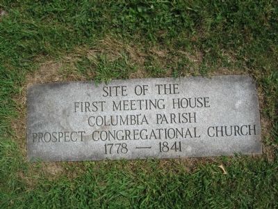 Site of the First Meeting House Marker image. Click for full size.