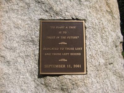 Clinton Township 9-11 Memorial Marker. Click for full size. Clinton Township 9-11 Memorial Marker image. Click for full size.