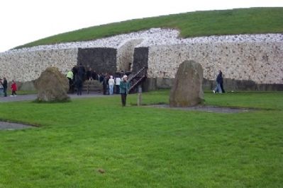 Entrance to Newgrange Passage Tomb image. Click for full size.