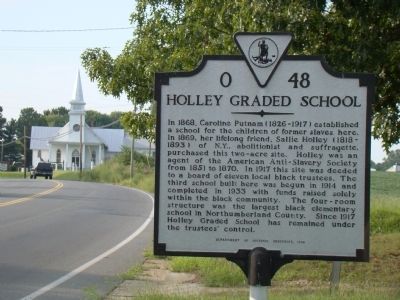 Holley Graded School Marker image. Click for full size.