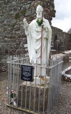 Saint Patrick Statue on the Hill of Slane. Click for full size. Saint Patrick Statue on the Hill of Slane image. Click for full size.