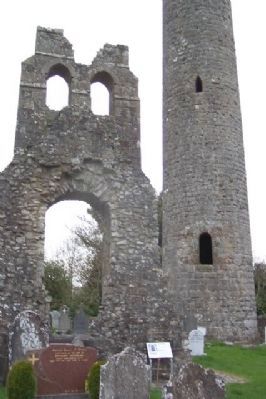 Donaghmore Church and Round Tower and Marker image. Click for full size.