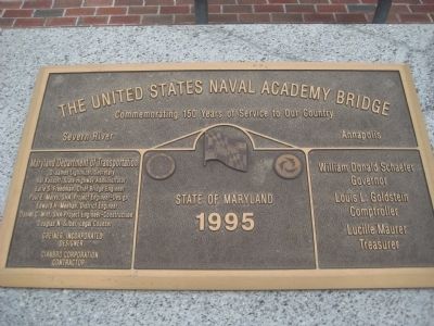 The United States Naval Academy Bridge Marker image. Click for full size.