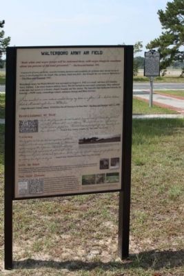 Walterboro Army Airfield Marker image. Click for full size.